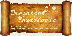 Dragoljub Mandoković vizit kartica
